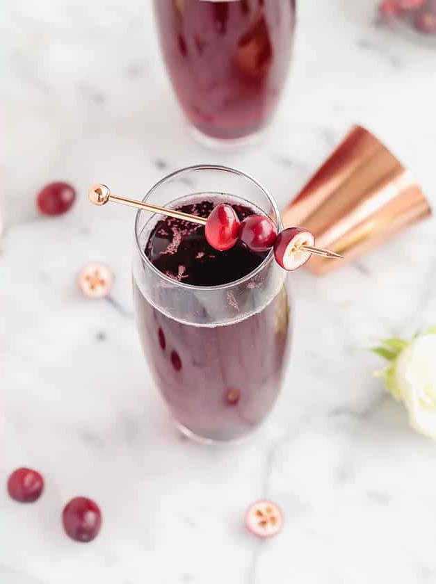 Cranberry Kir Royale