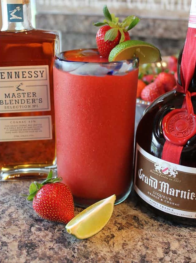 Strawberry Hennessy Margaritas