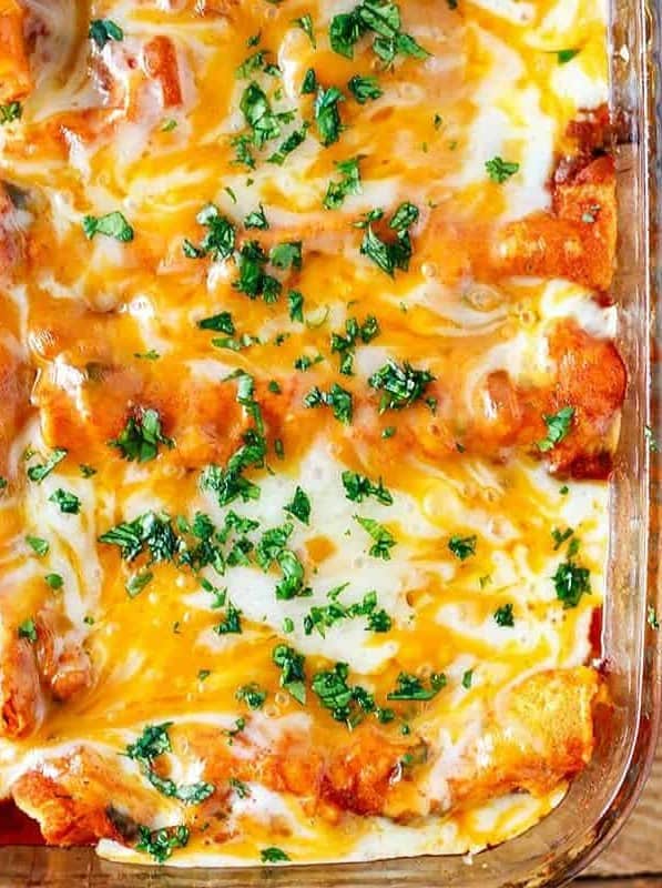 Instant Pot Pressure Cooker Chicken Enchiladas