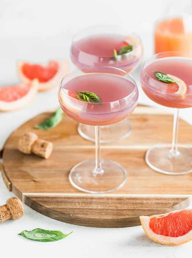 Grapefruit Rose Gin Fizz