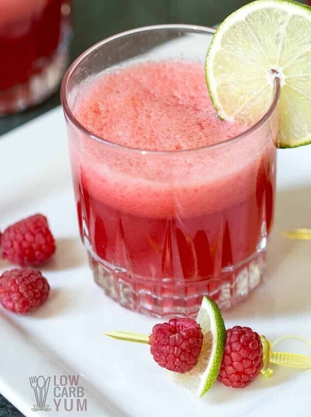 Sparkling Raspberry Limeade Mocktail