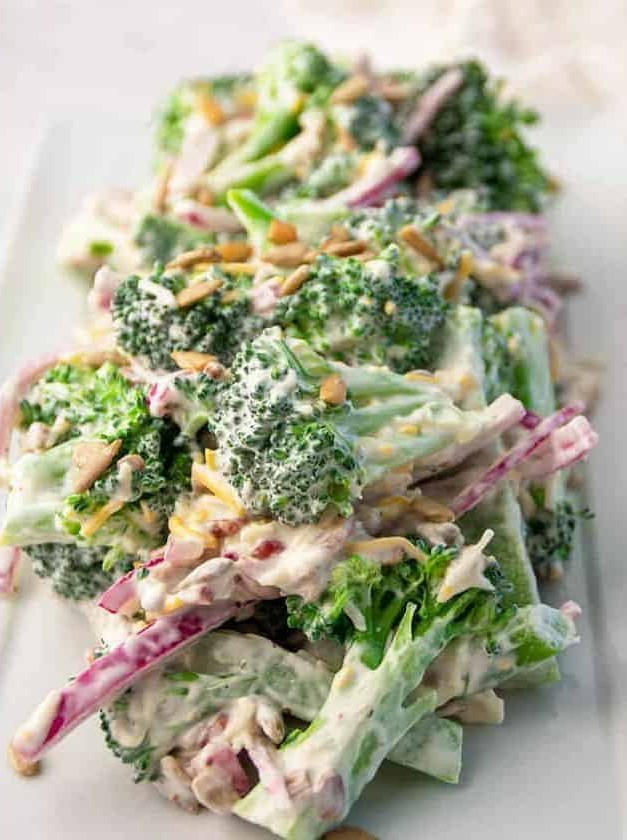 Low Carb Broccoli Salad with Bacon