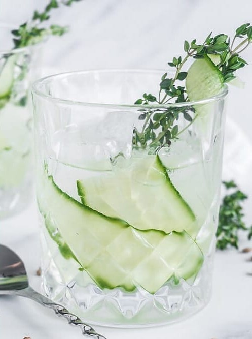 Thyme and Cucumber Gin Cocktail