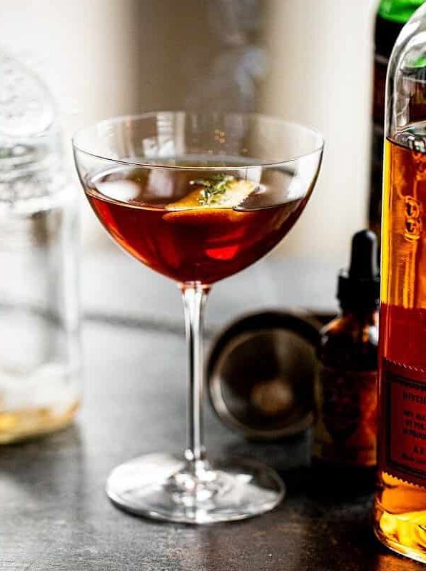 Smoked Manhattan Cocktail