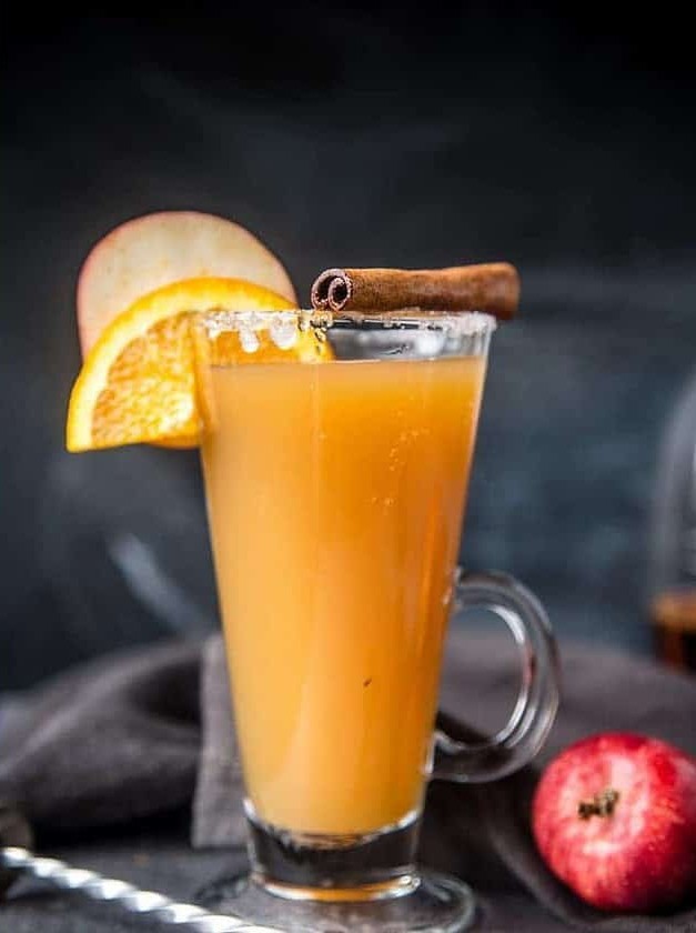 Bourbon Spiked Hot Apple Cider