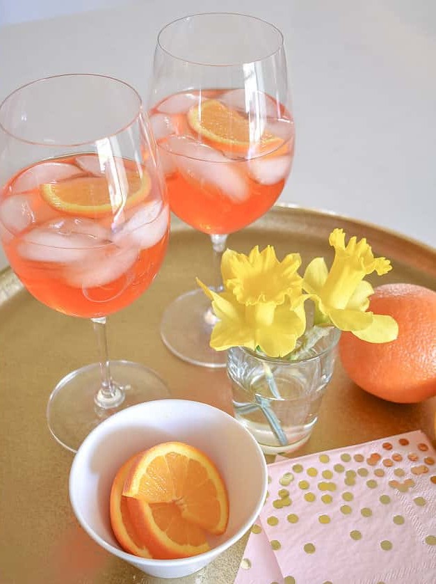 Sparkling Rose Aperol Spritz