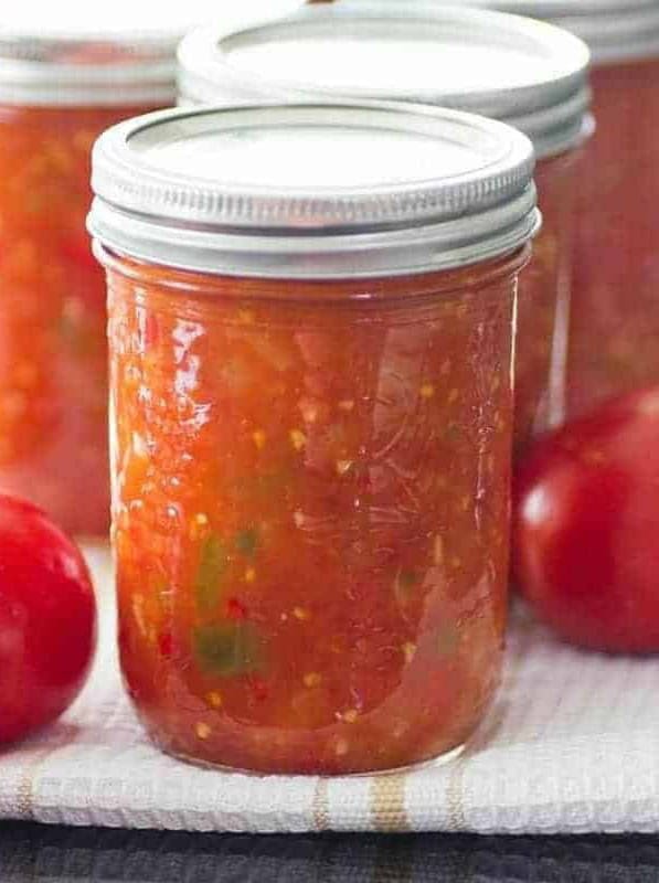 Homemade Canned Tomato Salsa