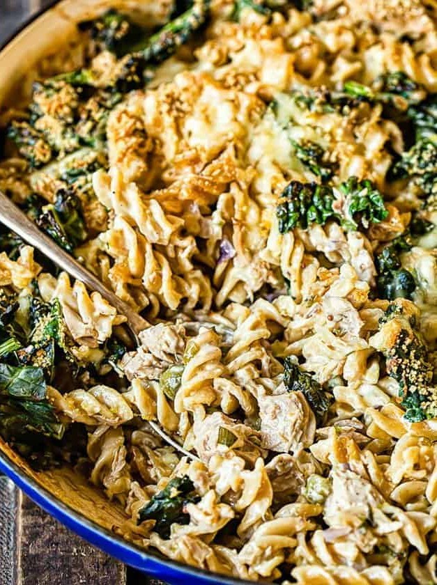 Tuna Noodle Casserole with Kale