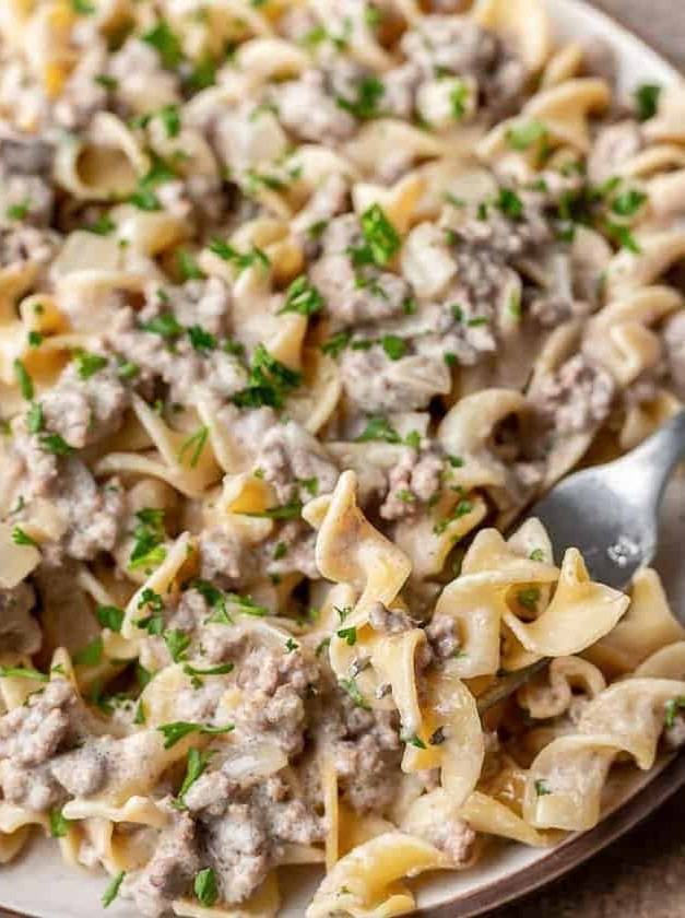 Ground Beef Stroganoff