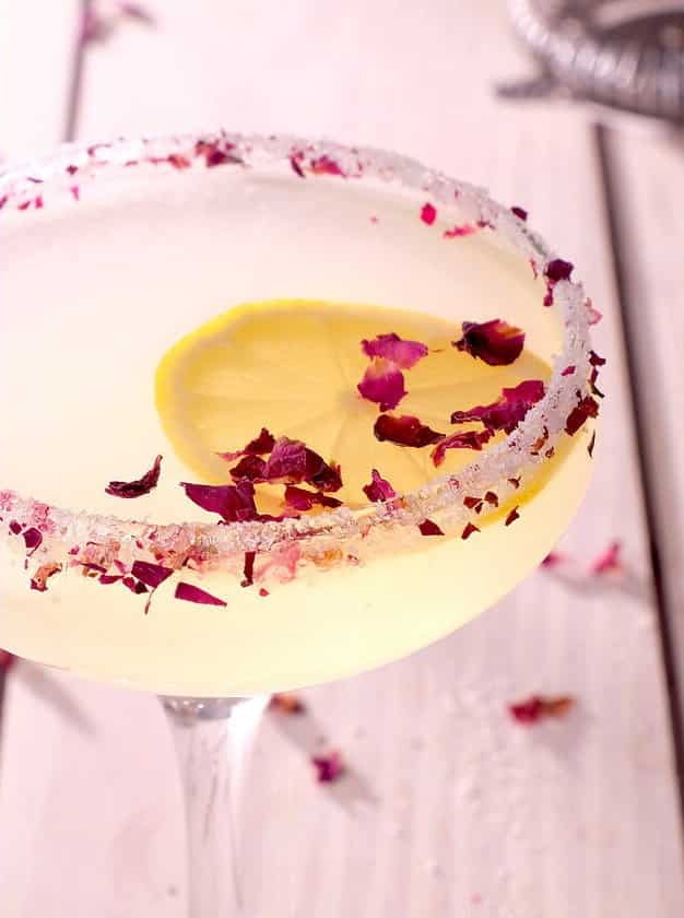 Rose Water Lemon Drop Martini