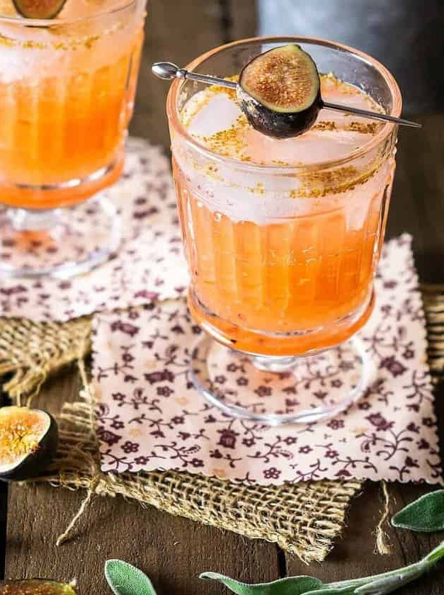 Sage-Fig Cocktail