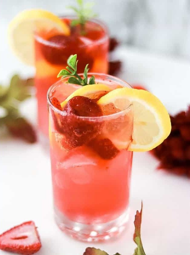 Strawberry Sprite Mocktail