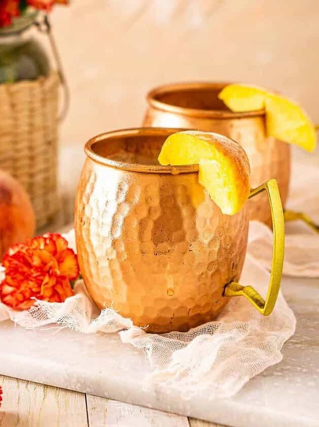 Fresh Peach Moscow Mule