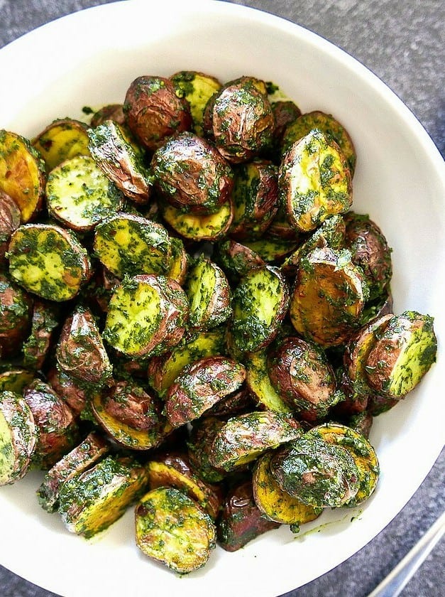 Roasted Chimichurri Potatoes