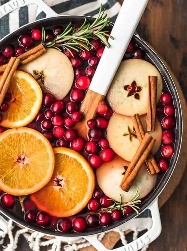 Hot Cranberry Apple Spiced Cider