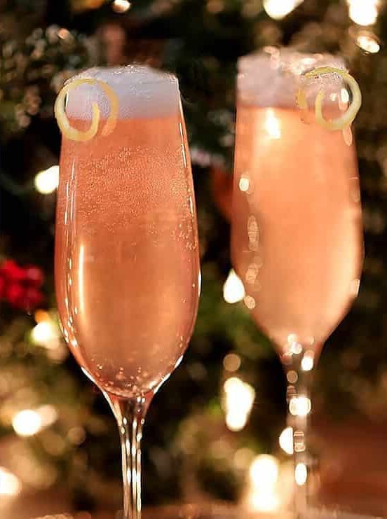 French 77 Pink Champagne Cocktail