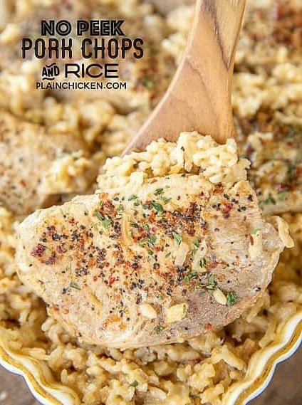 No-Peek Pork Chops and Rice