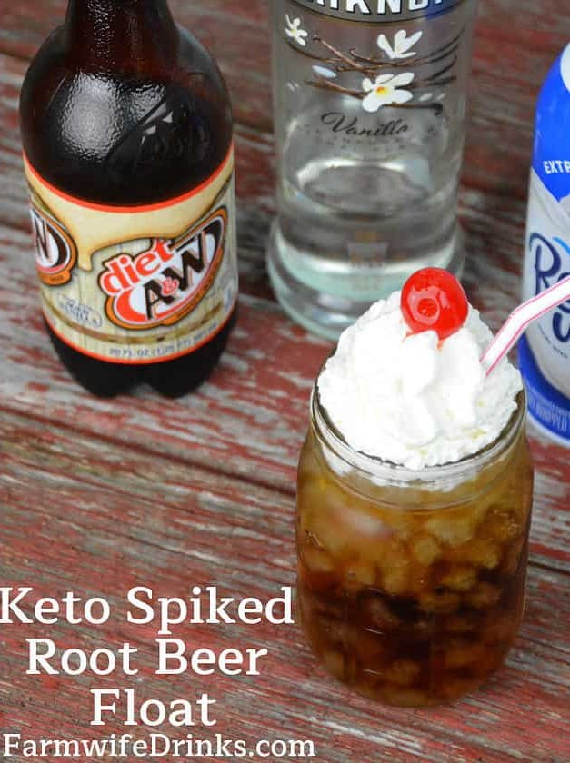 Keto Spiked Root Beer Float