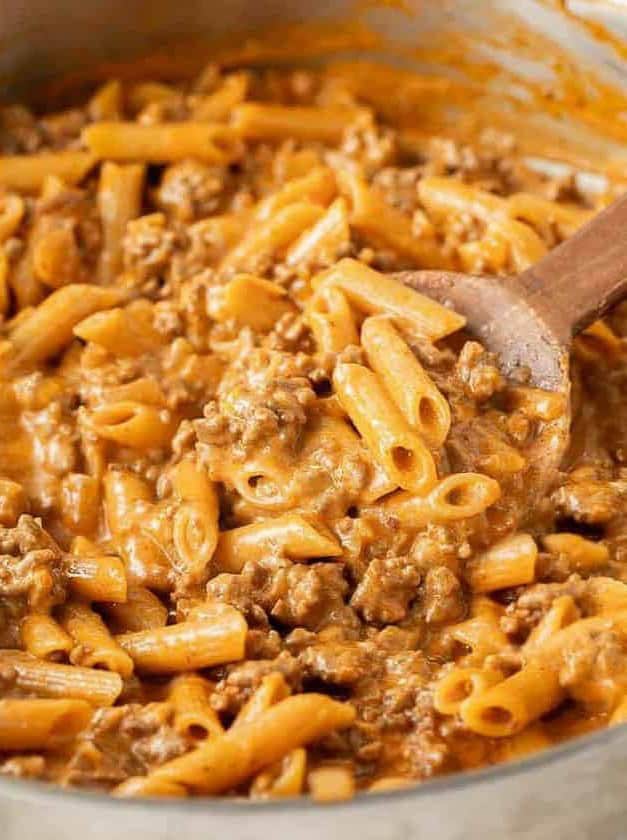 Creamy Pasta with Ground Beef