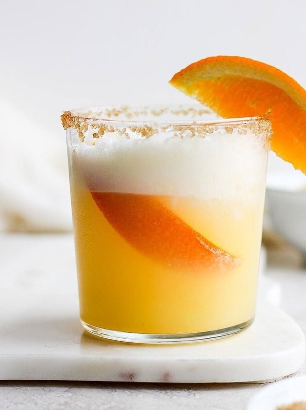 Frothy Orange Creamsicle Cocktail