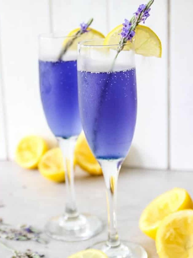 Lavender Lemonade Mimosas