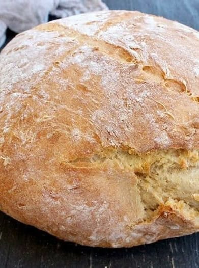 Easy Crusty Vegan Bread