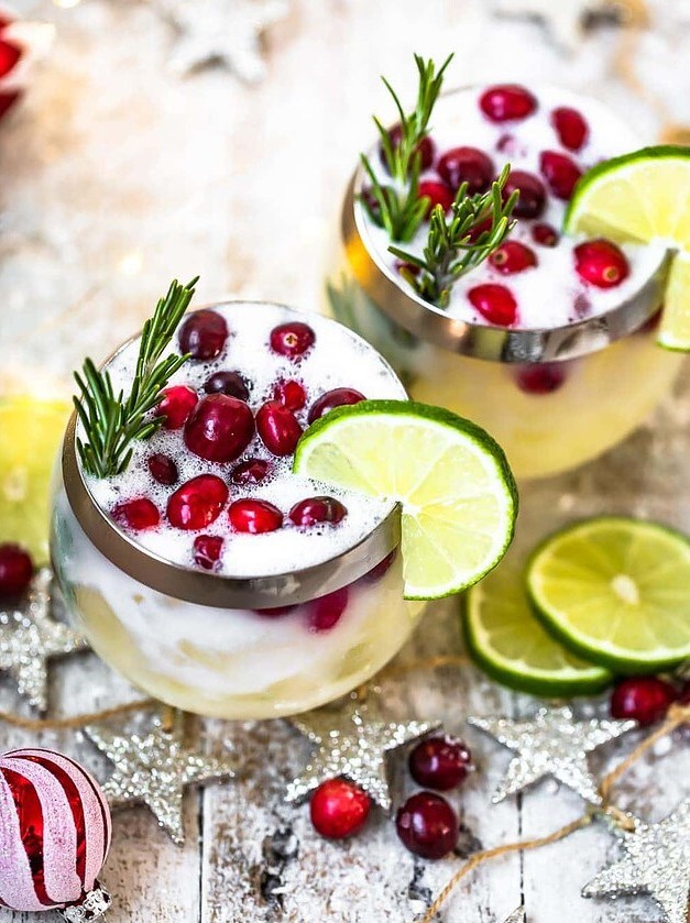 White Christmas Tequila Sour