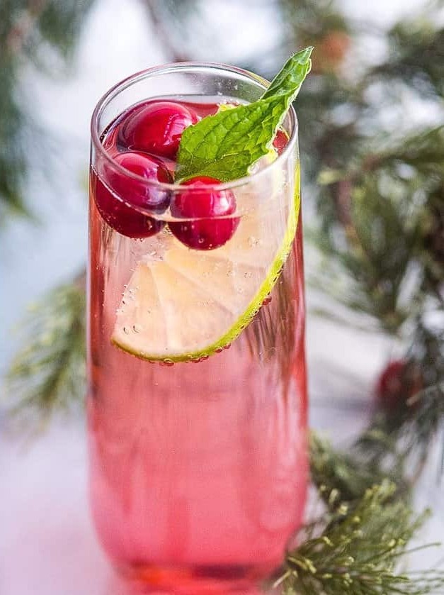 Cranberry Champagne Cocktail