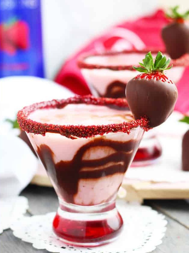 Chocolate Covered Strawberry Martini