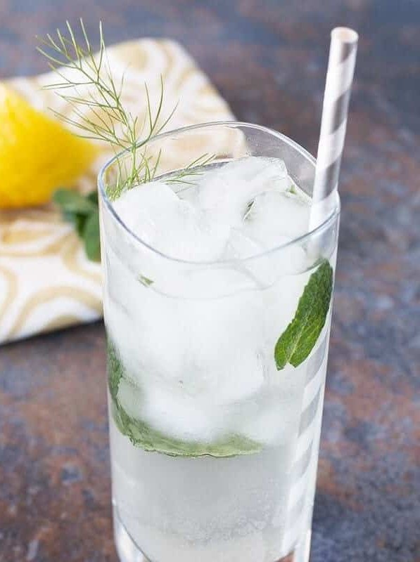 Fennel Lemon Mint Vodka Fizz