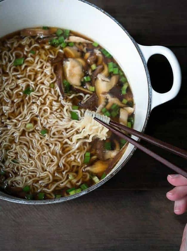 Easy Homemade Ramen with Mushrooms