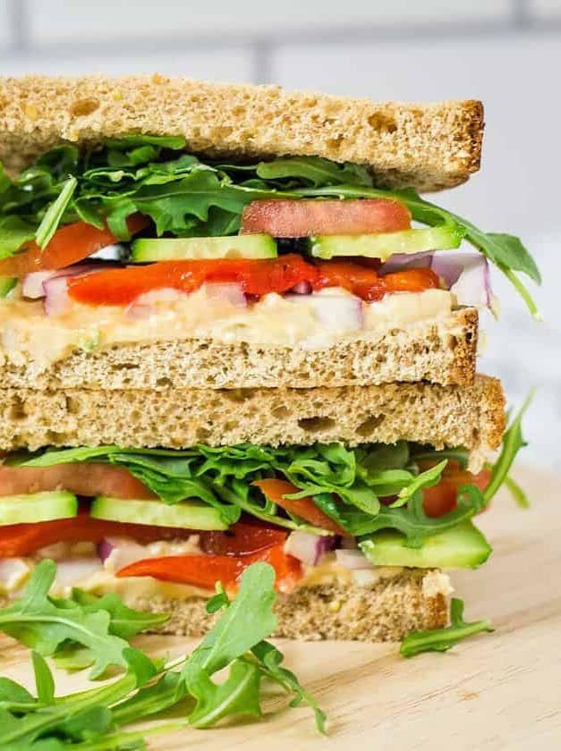 Mediterranean Veggie Sandwich