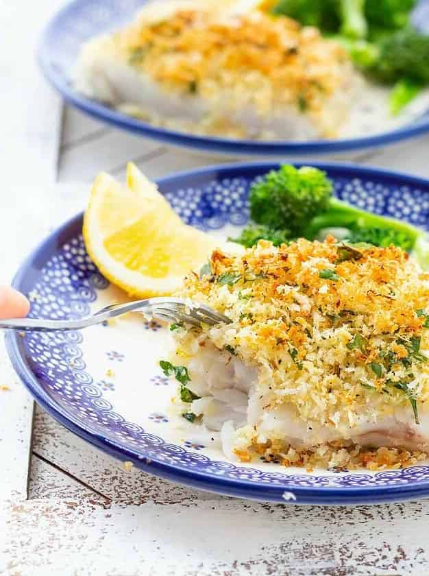 Parmesan Baked Cod with Panko