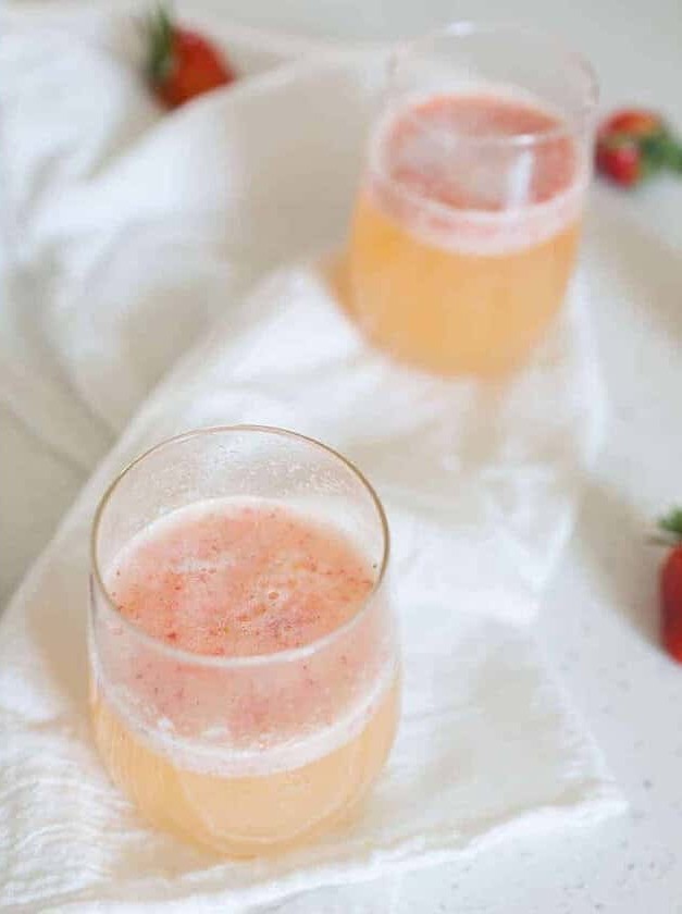 Ginger Strawberry Bellini