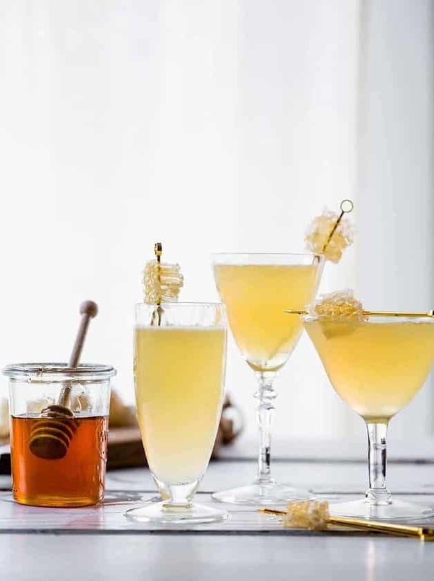 Chamomile Honeycomb Gimlets