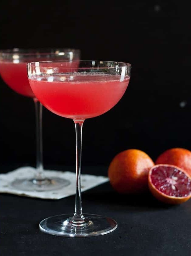 Blood Orange Vesper Martini