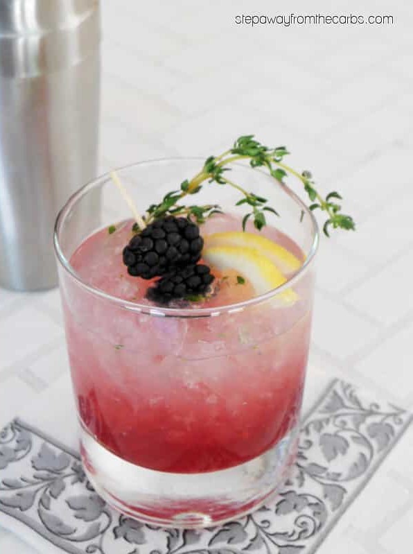 Low Carb Bramble Cocktail