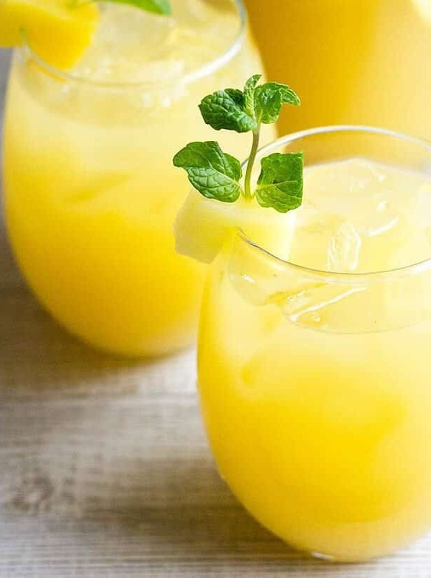 Pineapple Mint Prosecco Punch