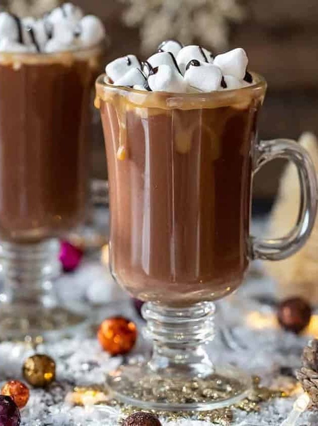 Salted Caramel Hot Chocolate Toddy