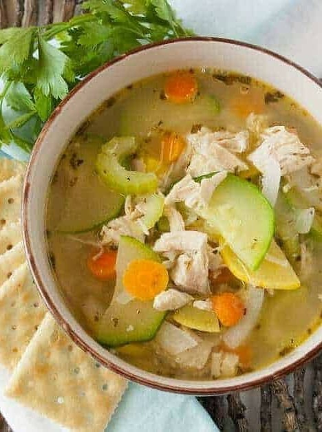 Garden Vegetable Chicken Soup