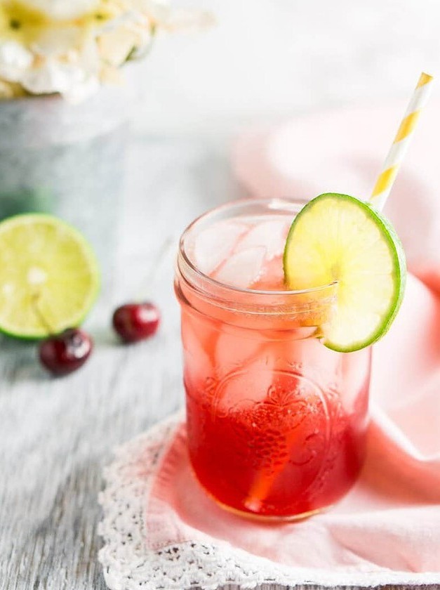 Bourbon Cherry Limeade