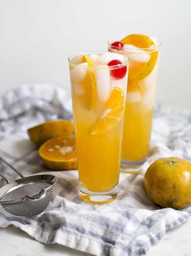 Honey Tangerine Collins Cocktail