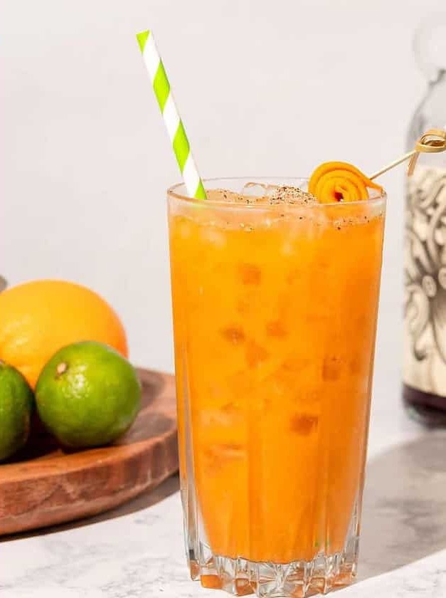 Pumpkin Spice Dark and Stormy Fall Rum Cocktail