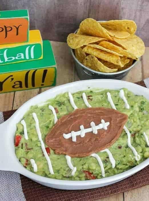 Easy Guacamole Football