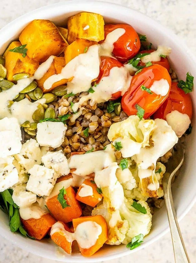 Buckwheat Bowls with Roasted Vegetables