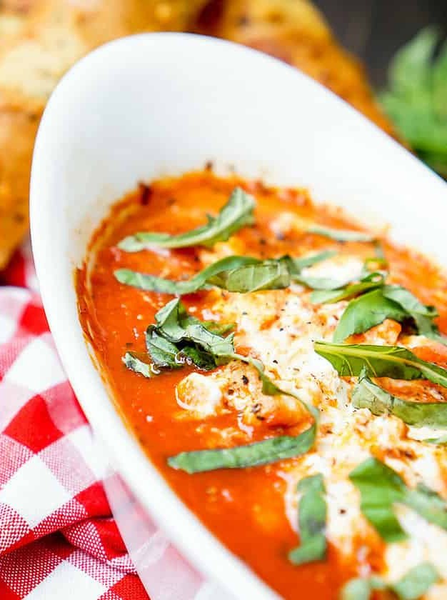 Baked Goat Cheese Marinara Dip