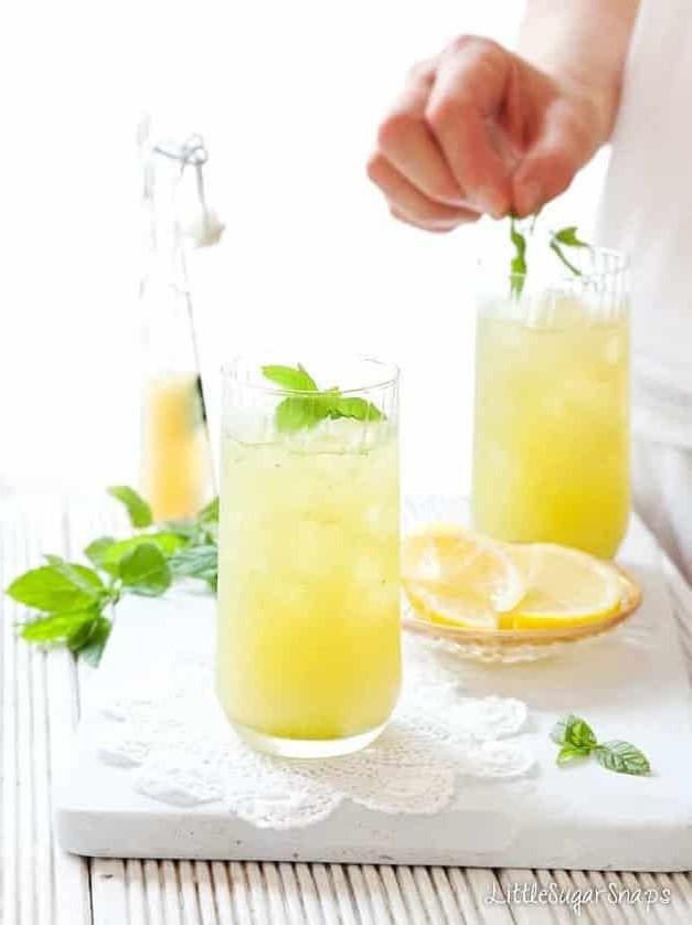 Apple Lemon Mint Fruit Cooler