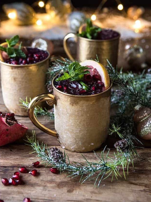 Spicy Pomegranate Moscow Mule