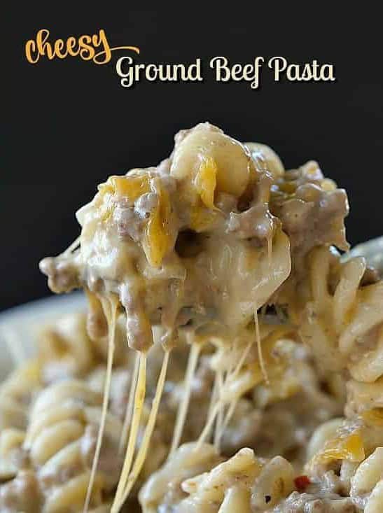 Cheesy Ground Beef Pasta