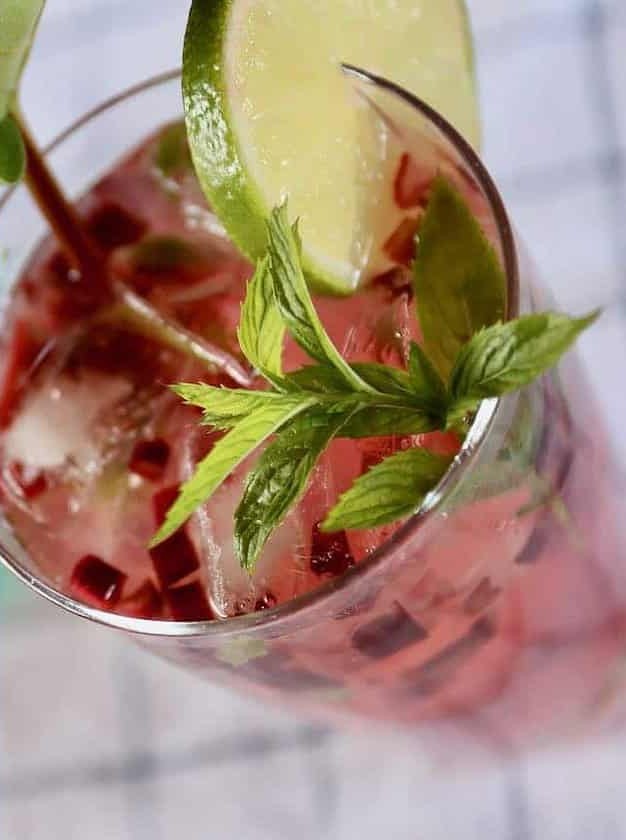 Rhubarb Mojito